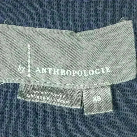 Anthropologie Cropped Tee Navy Blue Size XS Gently used - Picture 4 of 5